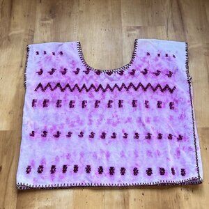 Pinotepa Nacional Mexican Handwoven Huipil Purpura/Caracol/Snail Dye